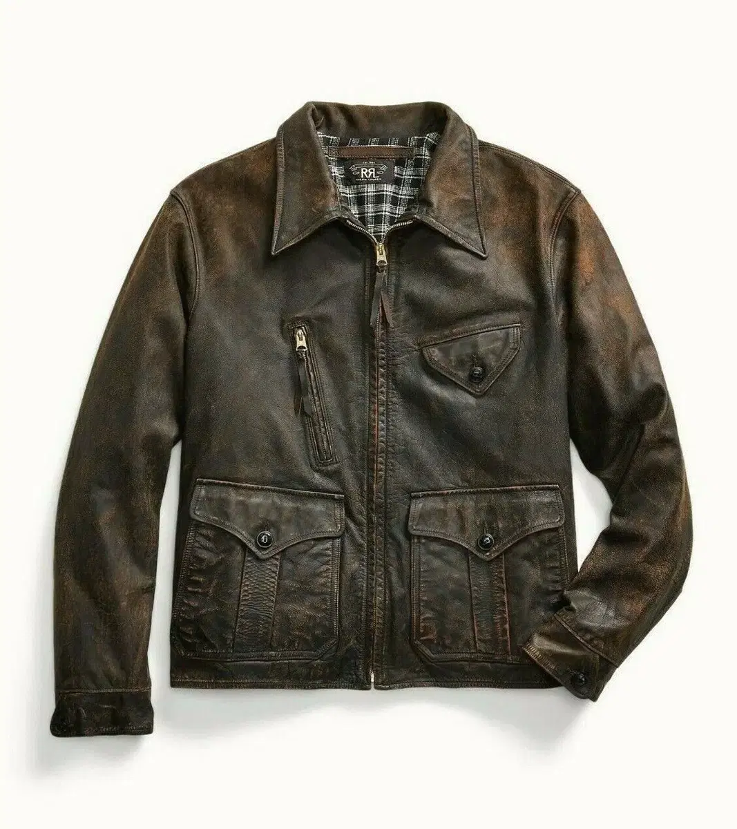 XL) Double L RRL Newsboy Leather Jacket /A2 Burleson Real McCoy