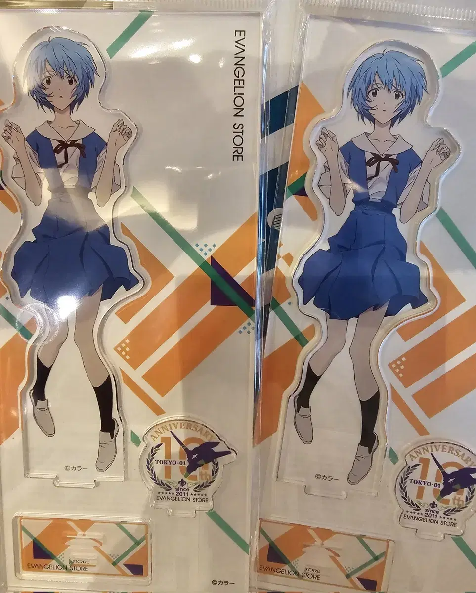 Evangelion 10th Anniversary Limited Ayanami lay School Uniform acrylic Stand