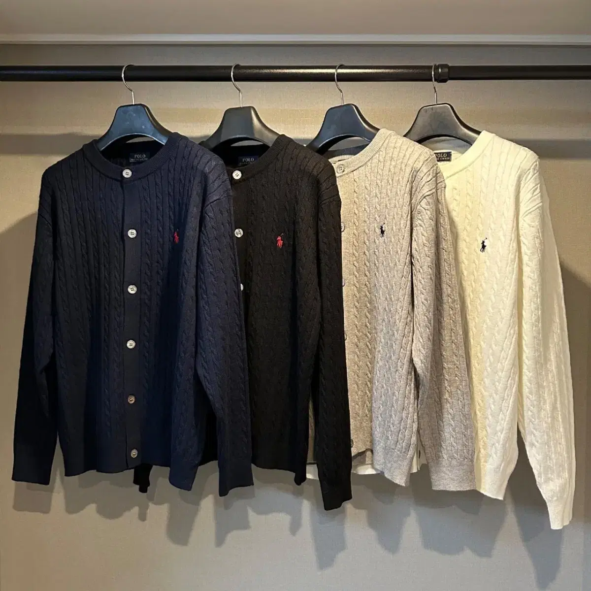 Polo Cable Round Cardigan