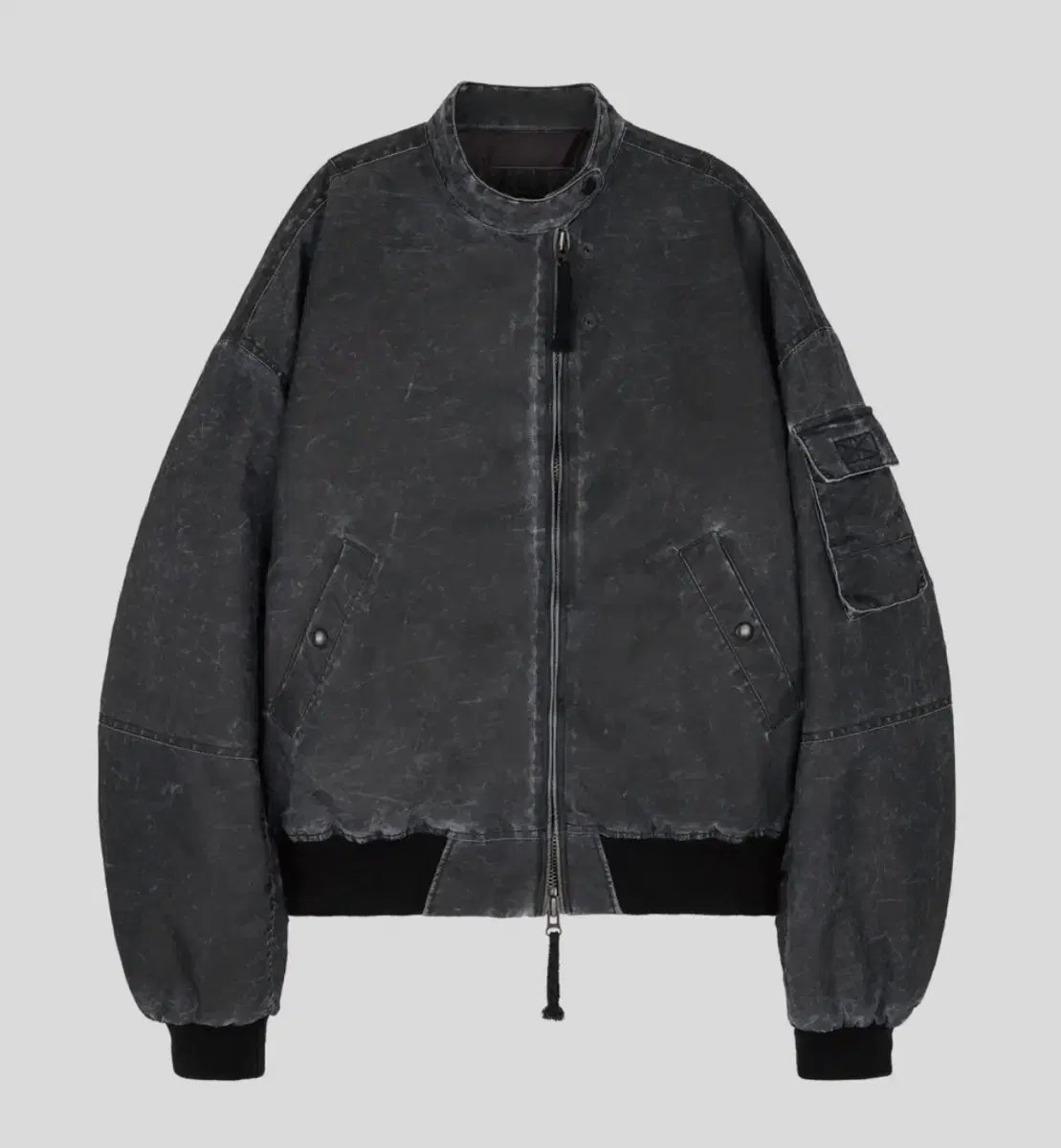 ETCE 워시드 크롭 봄버 L WASHED CROP BOMBER