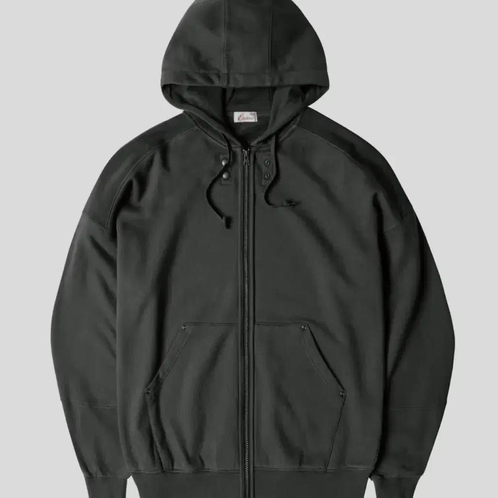 ETCE 후드집업 WASHED HOOD ZIP-UP M CHARCOAL