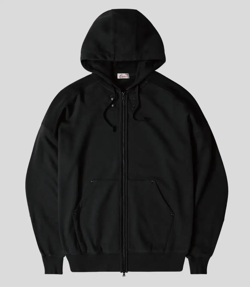 ETCE Hood Zip-Up WASHED HOOD ZIP-UP (BLACK) M