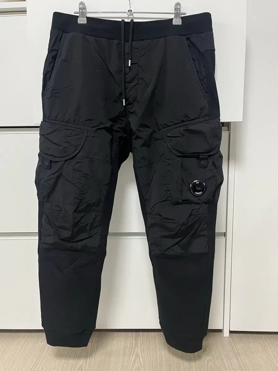 CP Company Ren Fleece Mix Cargo Pants Black