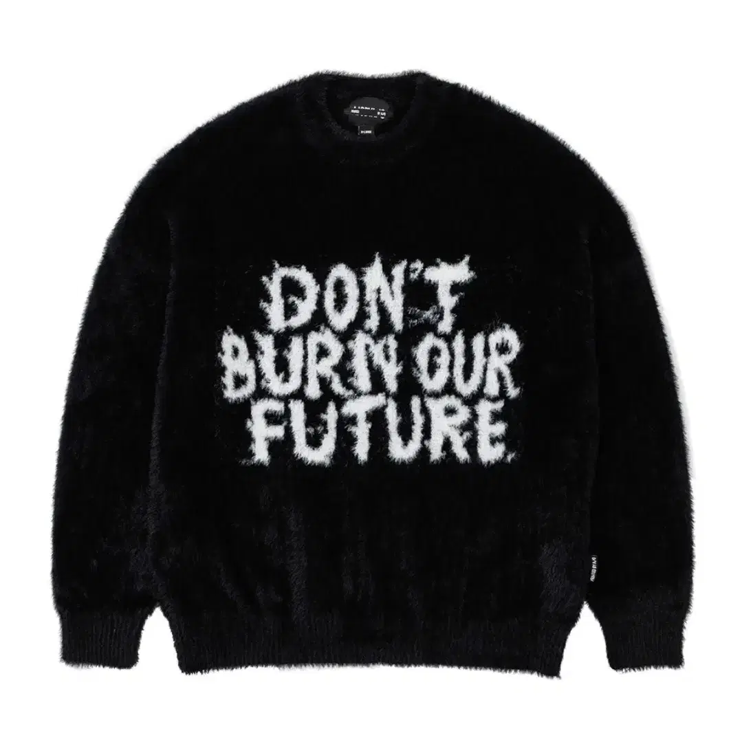 DBOF Nylon Knit Sweater [BLACK]