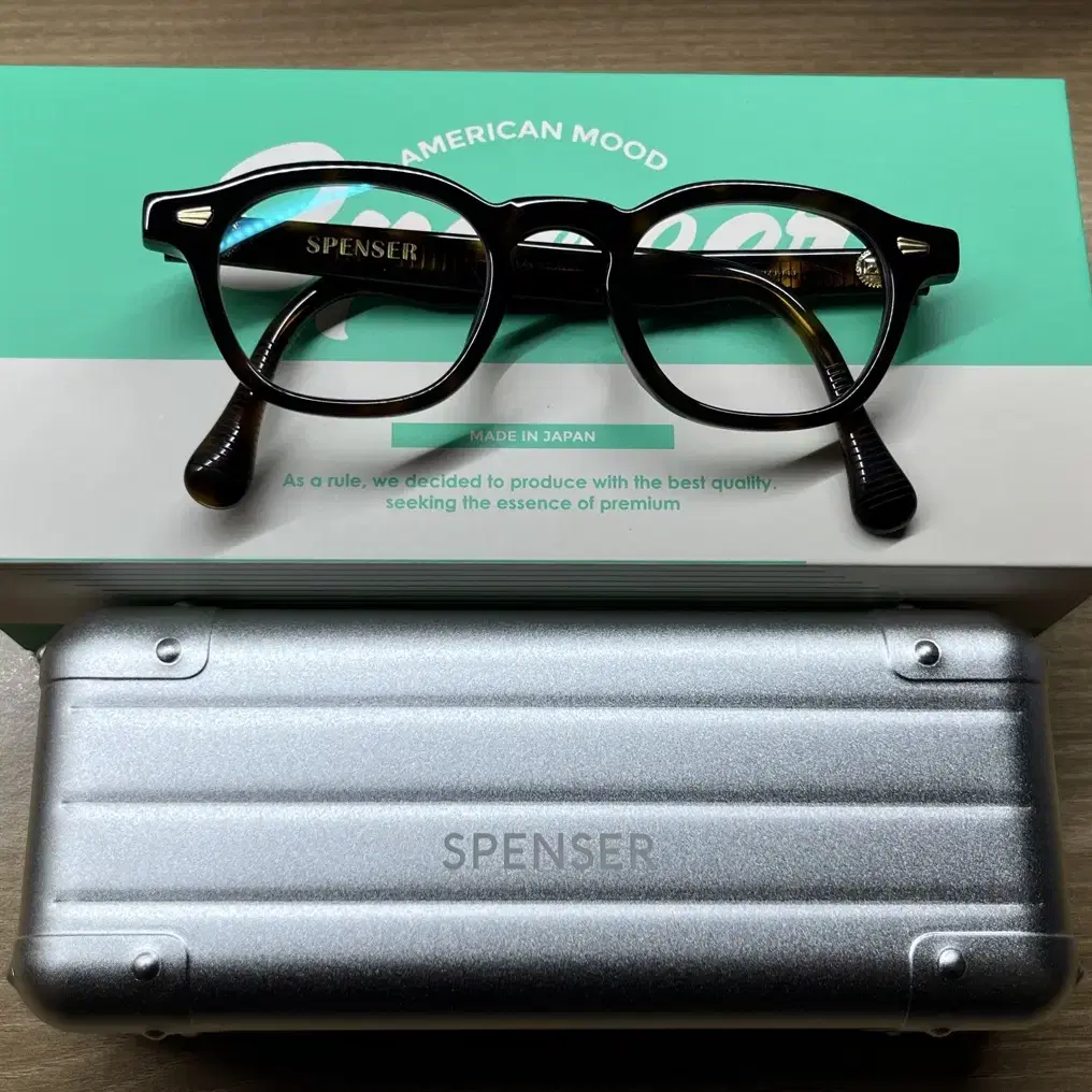 Spenser 아넬형 뿔테 안경 danish made in japan 모