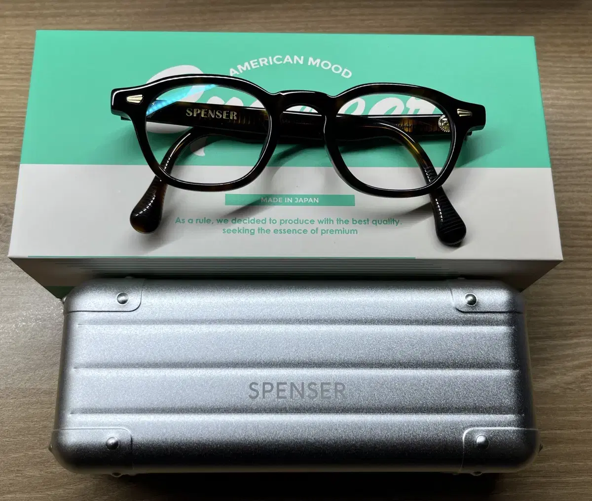 Spenser 아넬형 뿔테 안경 danish made in japan 모