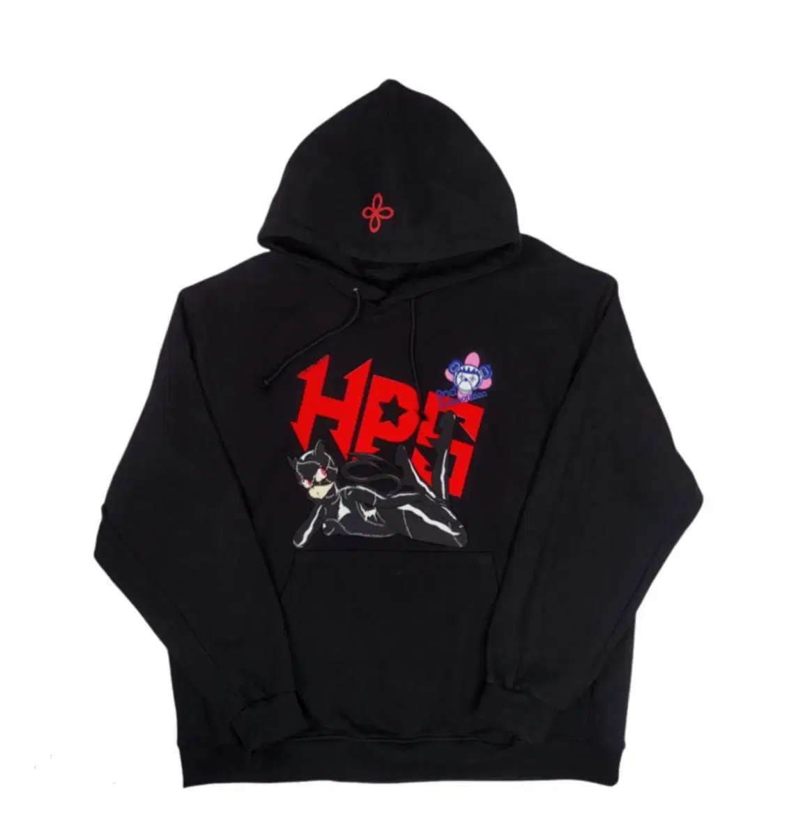 Seriously Happy People Gallery Hoodie Black M