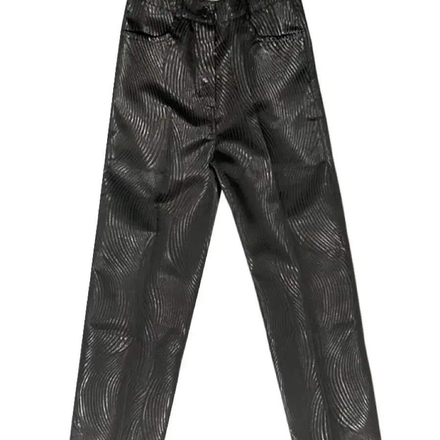 코스모스 팬츠 Jacquard Straight Pants (Black)