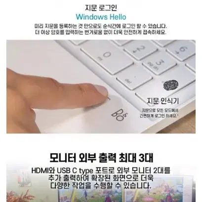 HP 파빌리온 15인치 화이트 노트북 팝니다.