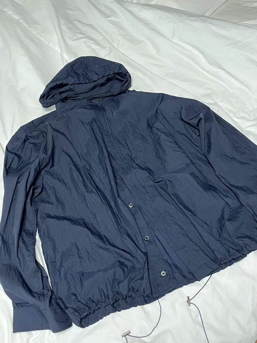 Hatching Room Hooded Shirt Ripstop / Navy Size 4