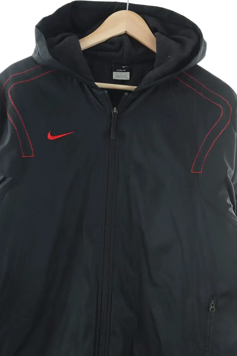 (XL) Nike Padded Jumper Jacket Black Lightweight Old School-10003