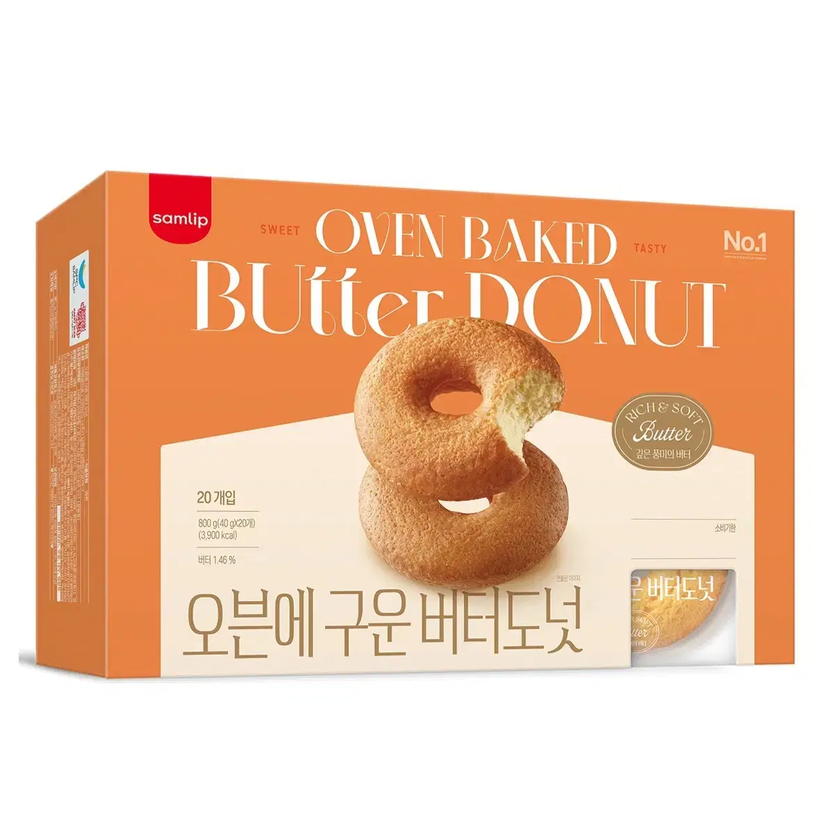 삼립 오븐에 구운 버터 도넛(40g * 20개)