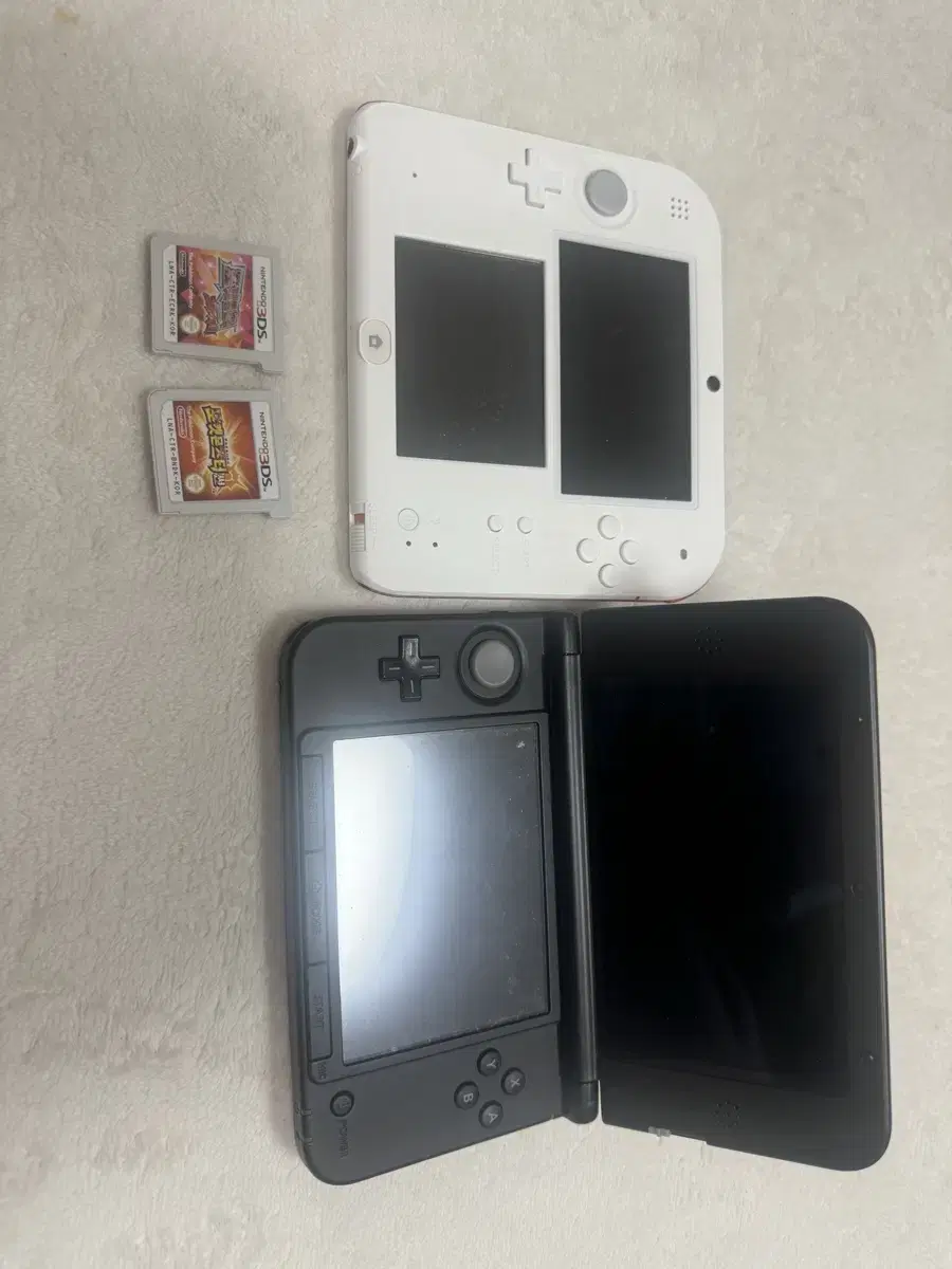 닌텐도 3ds xl , 2ds포켓몬 썬앤문 팩팝니다