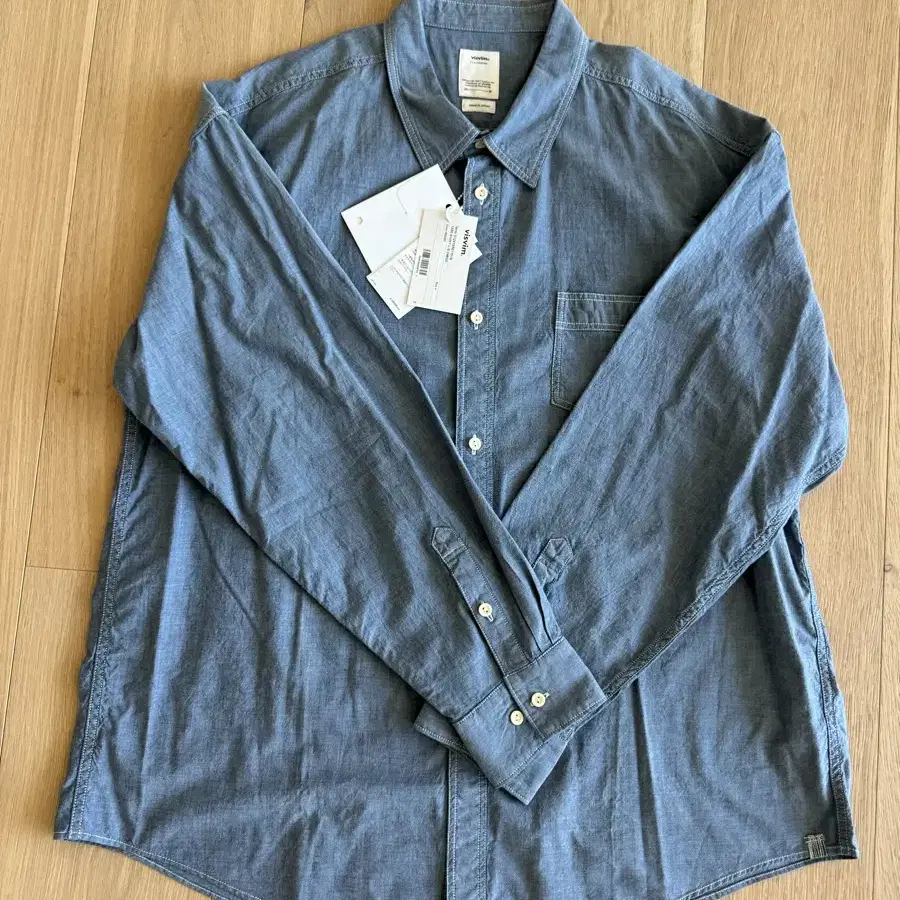 1920 SHIRT L/S DMGD 인디고 4 사이즈