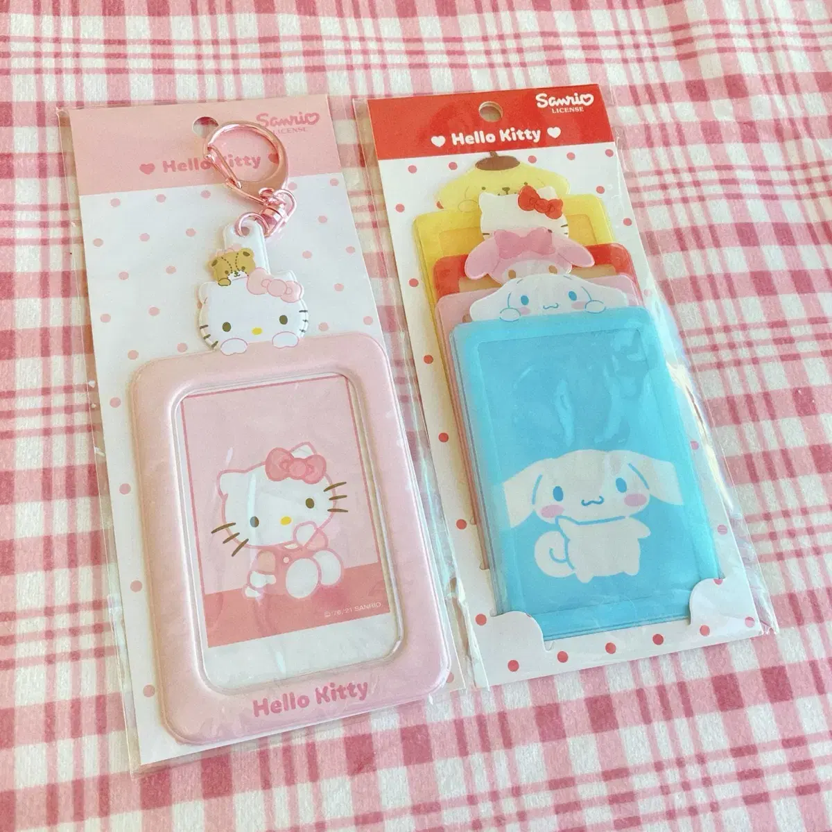 Ducky World San Rio photocard holder Kitty Pompompurin Cinnamon Roll Mamel