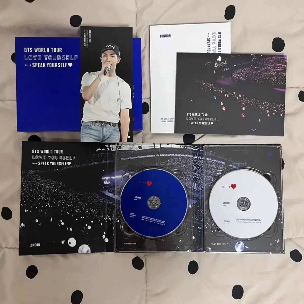 방탄 럽셀 런던 스픽콘 디비디 RM 북마크 BTS LYS SYS DVD