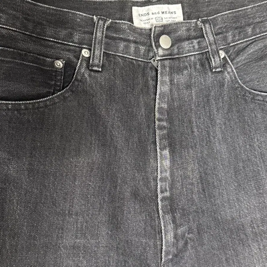 [M] ends and means 5p denim black washed