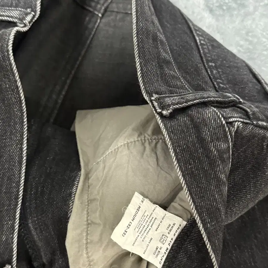 [M] ends and means 5p denim black washed