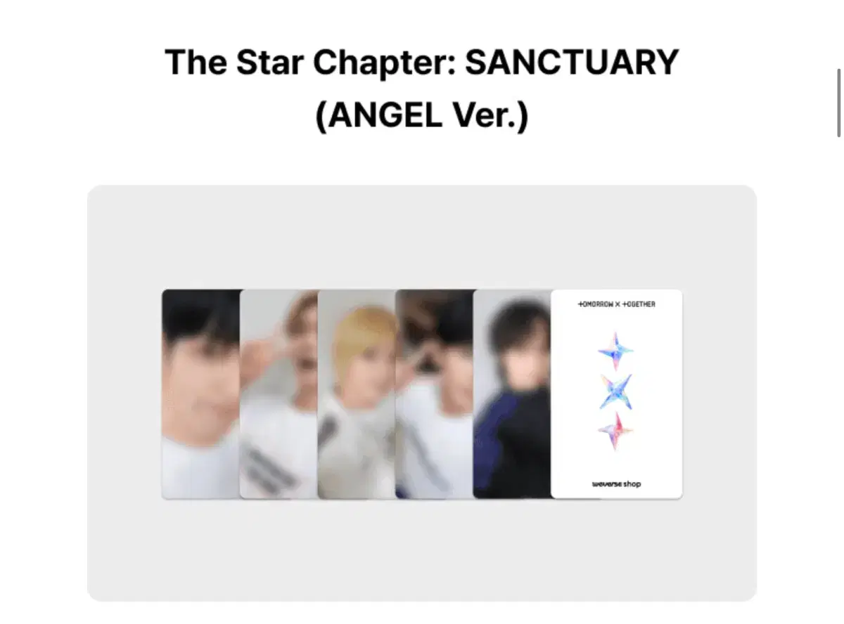 Lowest price !! txt Sanctuary Comeback Live Angel ver. unreleased photocard Buncheol