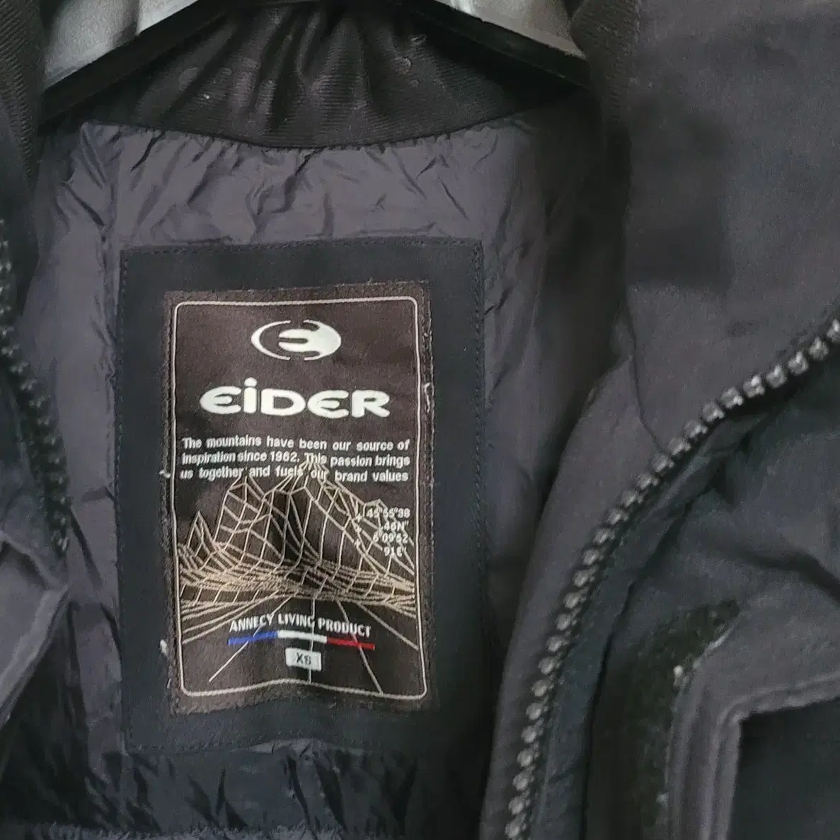 아이더 정품 EiDER 아웃도어 사파리 다운 패딩 XS사이즈