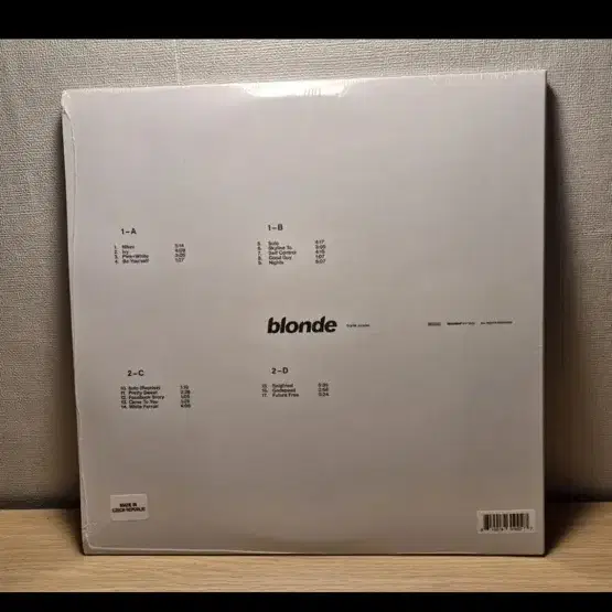 프랭크오션 blond lp