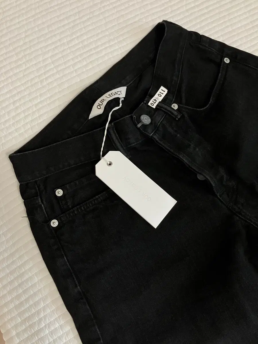 Haregashi Zero-Cut Denim Pants Black