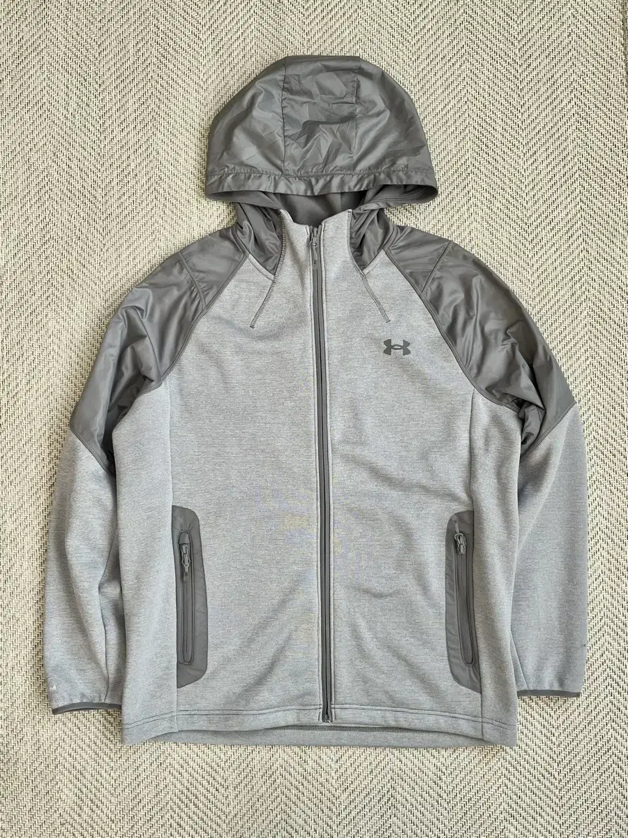 XL) Under Armour Brushed Hoodie Zip Up