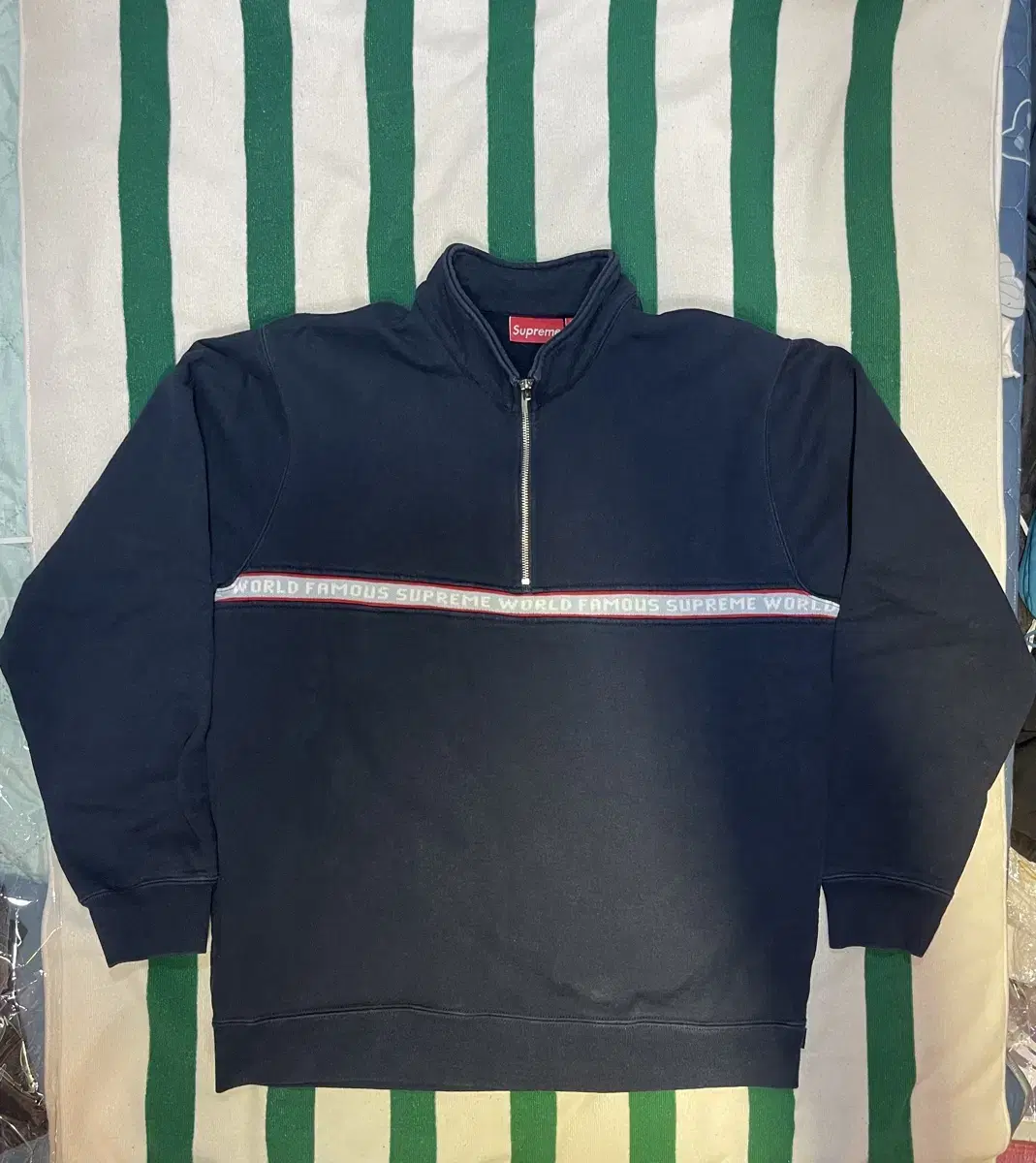 Supreme Logo Half Zip Up XL