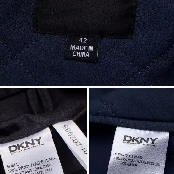 DKNY 디테처블 라이너 퓨어울 클래식 카코트 자켓 (100-105)