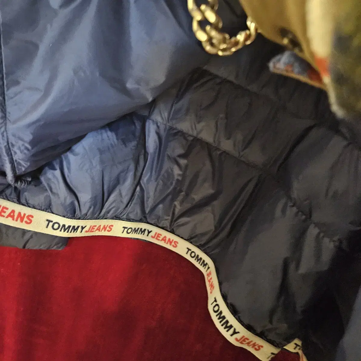 TOMMY JEANS  라이트다운 봄버 자켓  L size