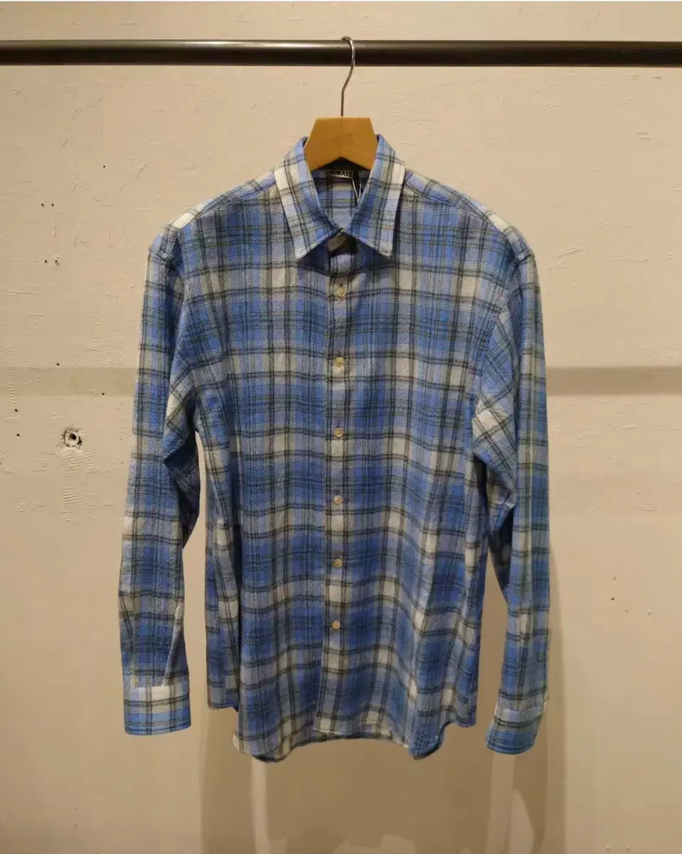 O'Leary Airy Wool Check Shirt 3 sizes 24AW