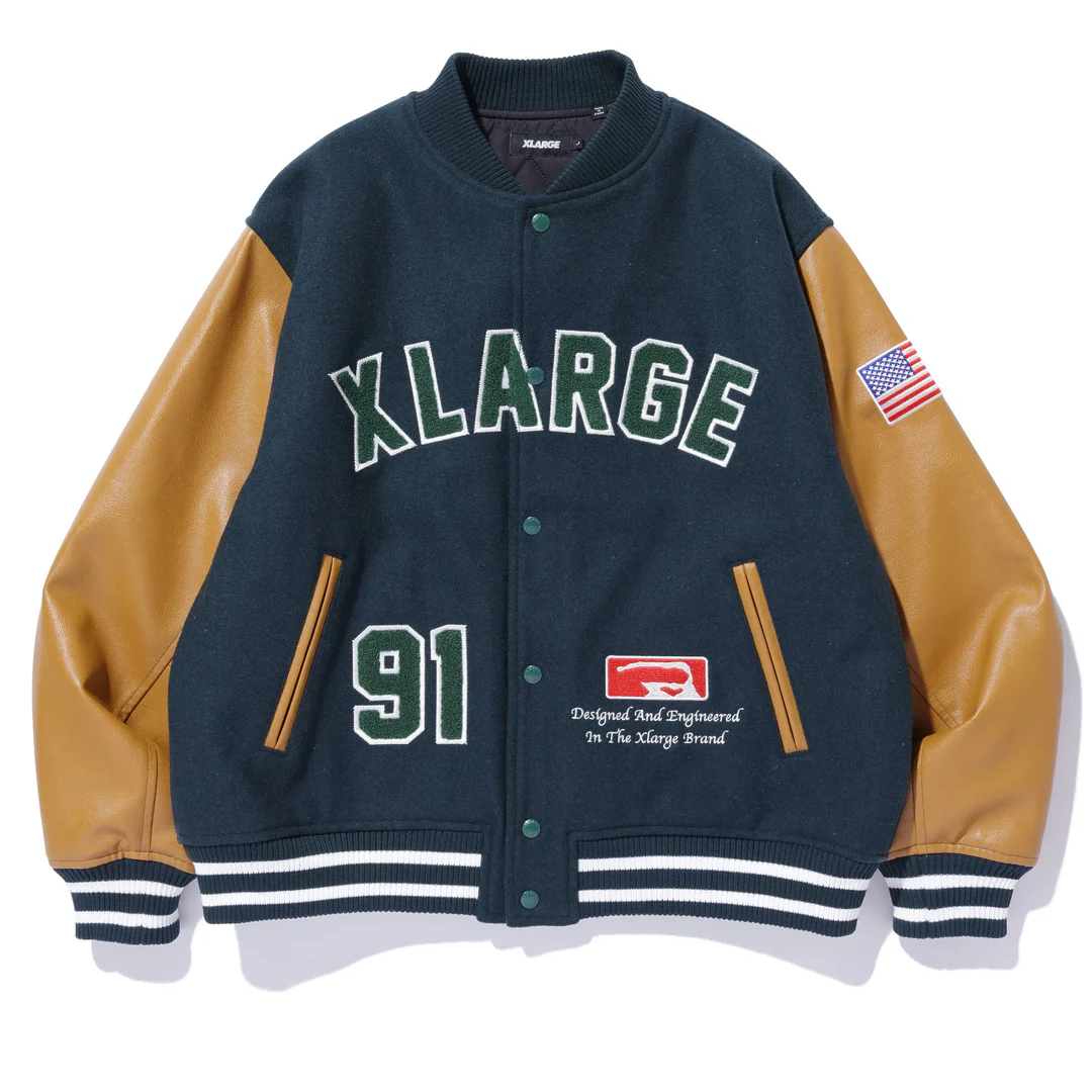 [해외] XLARGE 엑스라지 OG 로고 바시티 자켓 24FW