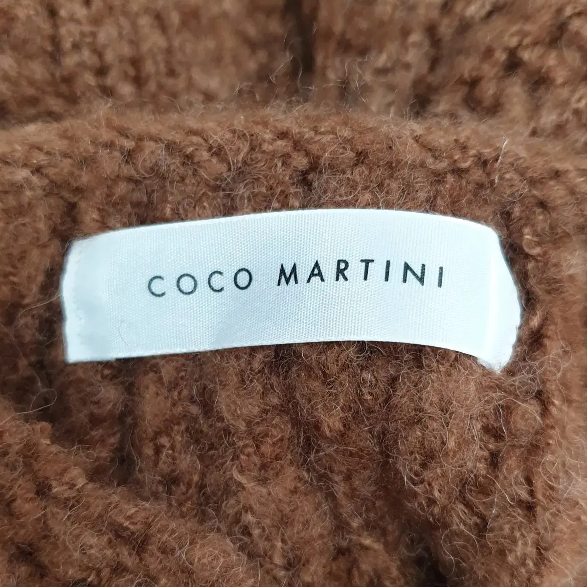 빈티지 만원샵 COCO MARTINI 브라운 오버핏 니트