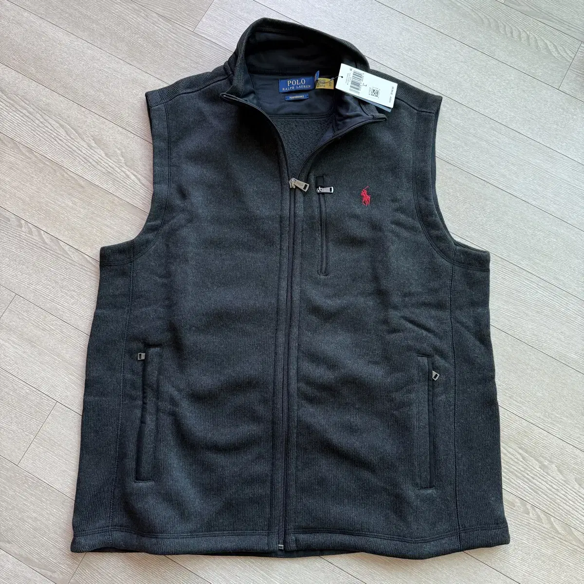 (NEW) POLO RRL Polo Knit Vest Zip-up Fleece Vest