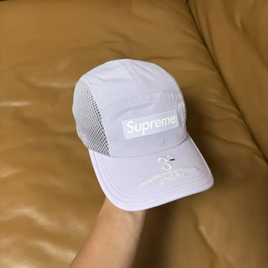 Supreme 슈프림 캠프캡 모자 (Side Panel Lavender)