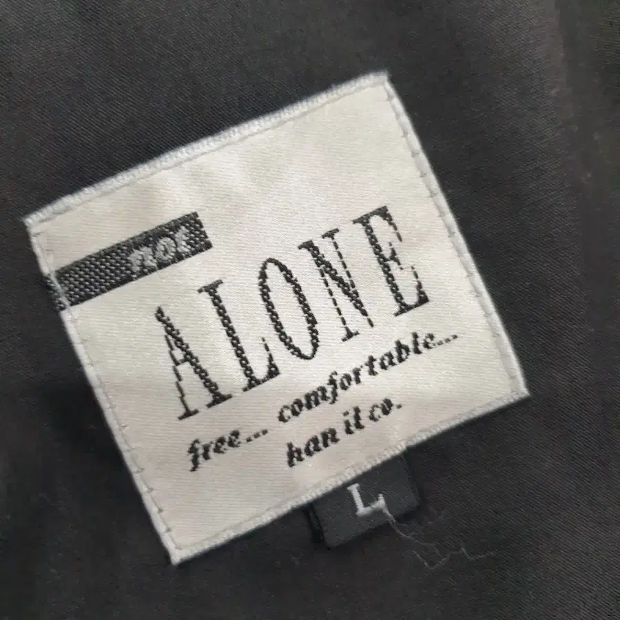 ALONE 양가죽자켓 L