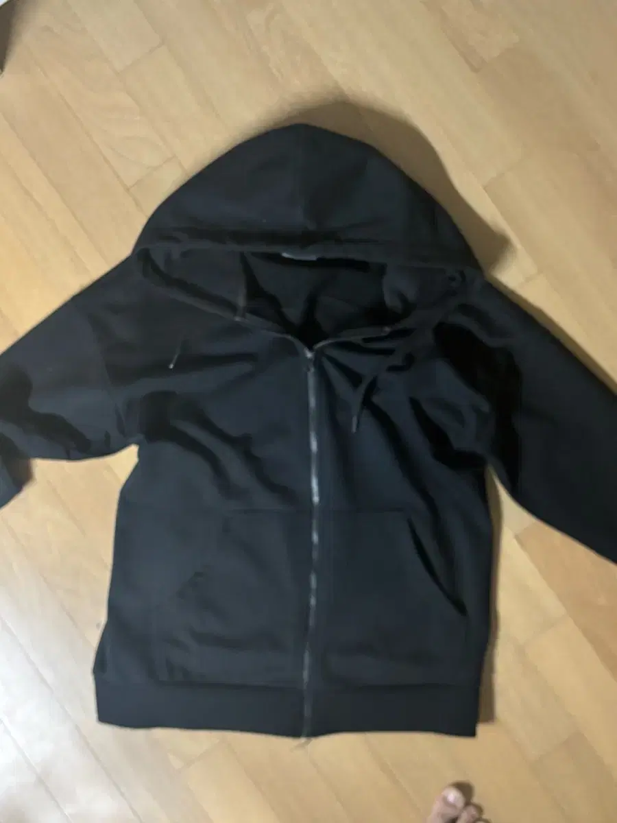 Quick sale) Black Hooded Zip-up