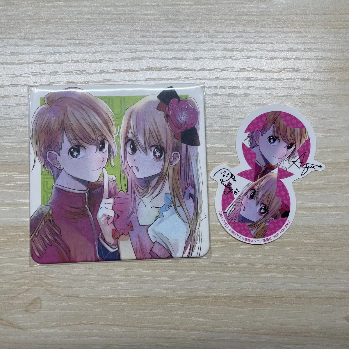 Oshinoko Favorite Ai Natsukomi Coaster sticker in bulk