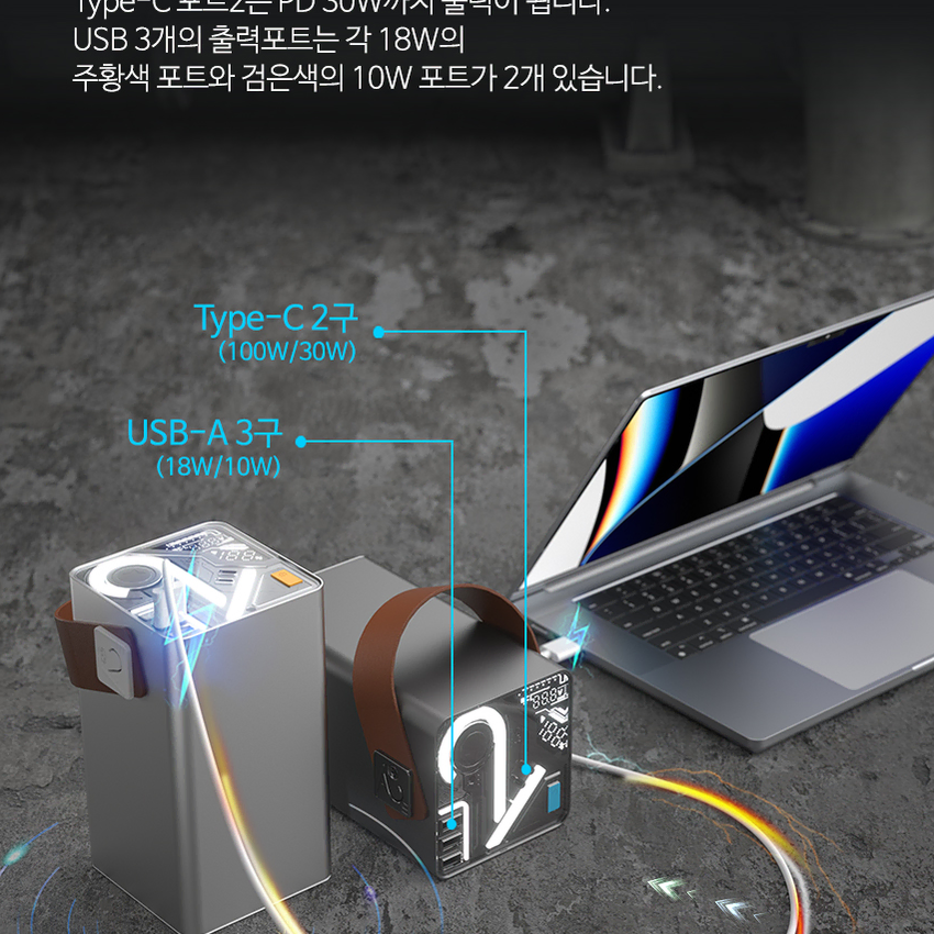 라플루 RPB-04PRO 80,000mAh  초고속 충전 보조배터리