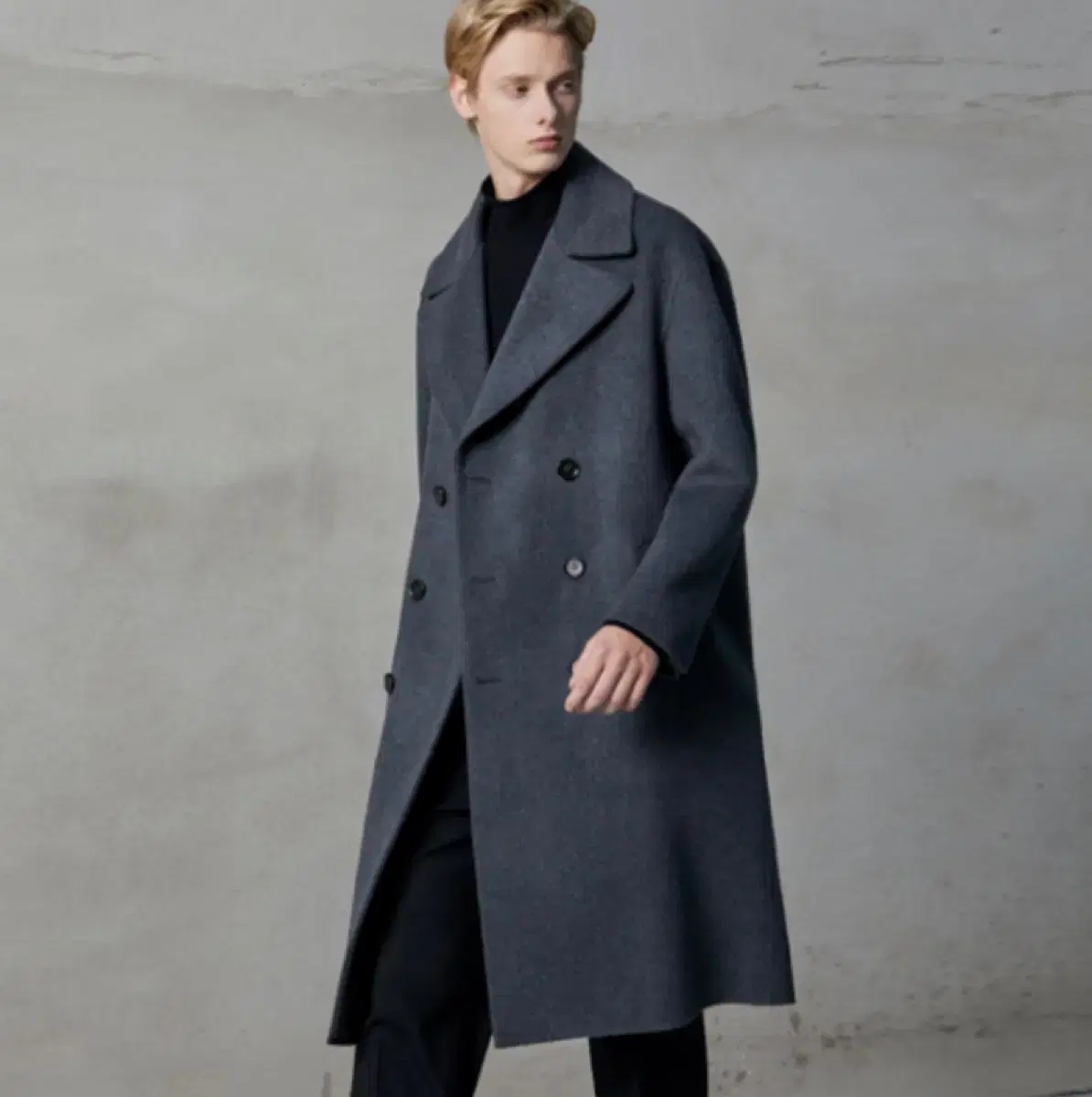 Allegri Dark Gray (Charcoal) Cashmere Overcoat 48(L)