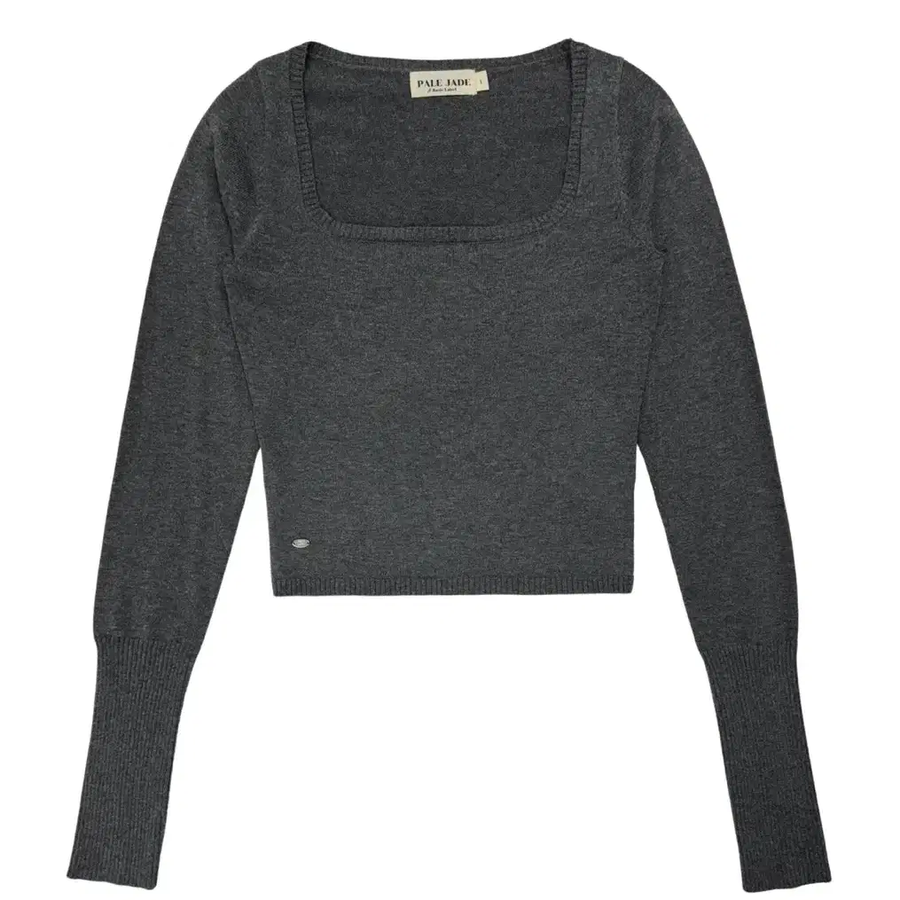 ●PALE JADE● 25SS Organic Deep Square Neck - Long Sleeve Long Sleeve Wide Square Neck Bodysuit | Coffee