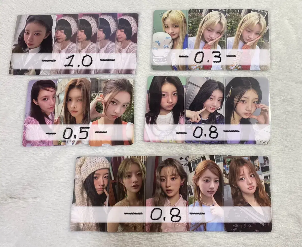 Eilidh yoona min moka wanhui iroha photocard wts