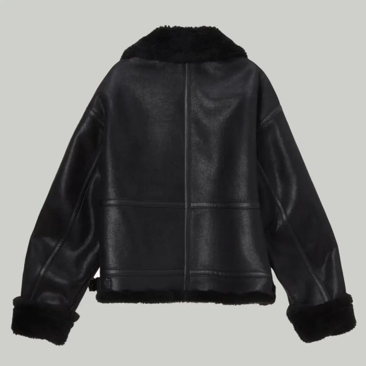 던스트 무스탕 shearing jacket xs