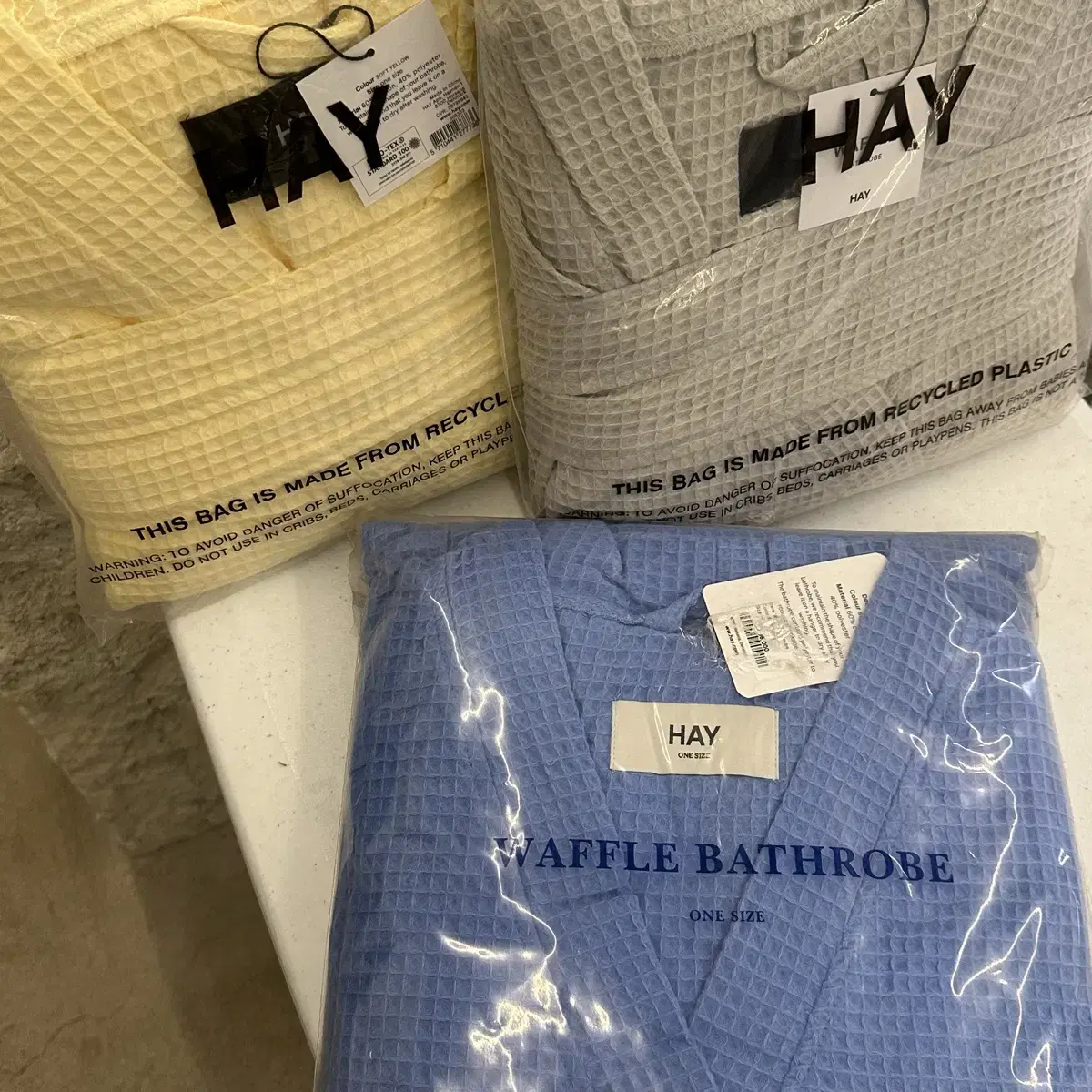 [HAY] waffle bathrobe 가운 홈웨어 로브