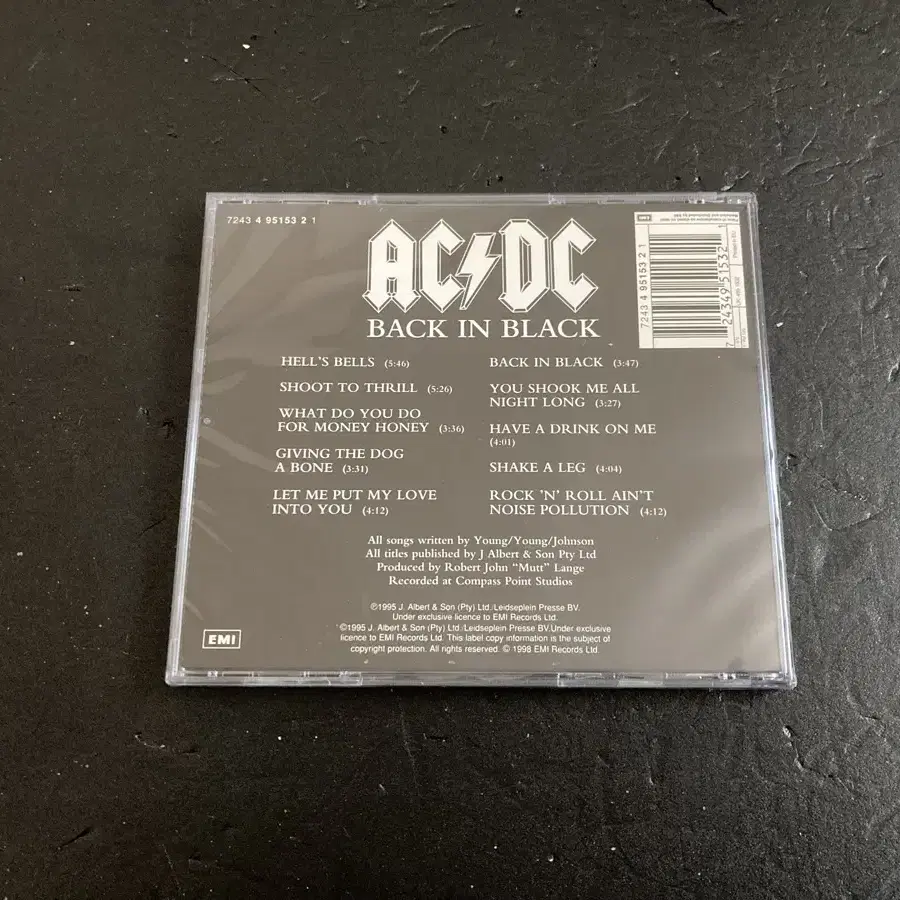 AC/DC-Back In Black 98년 UK발매 미개봉CD