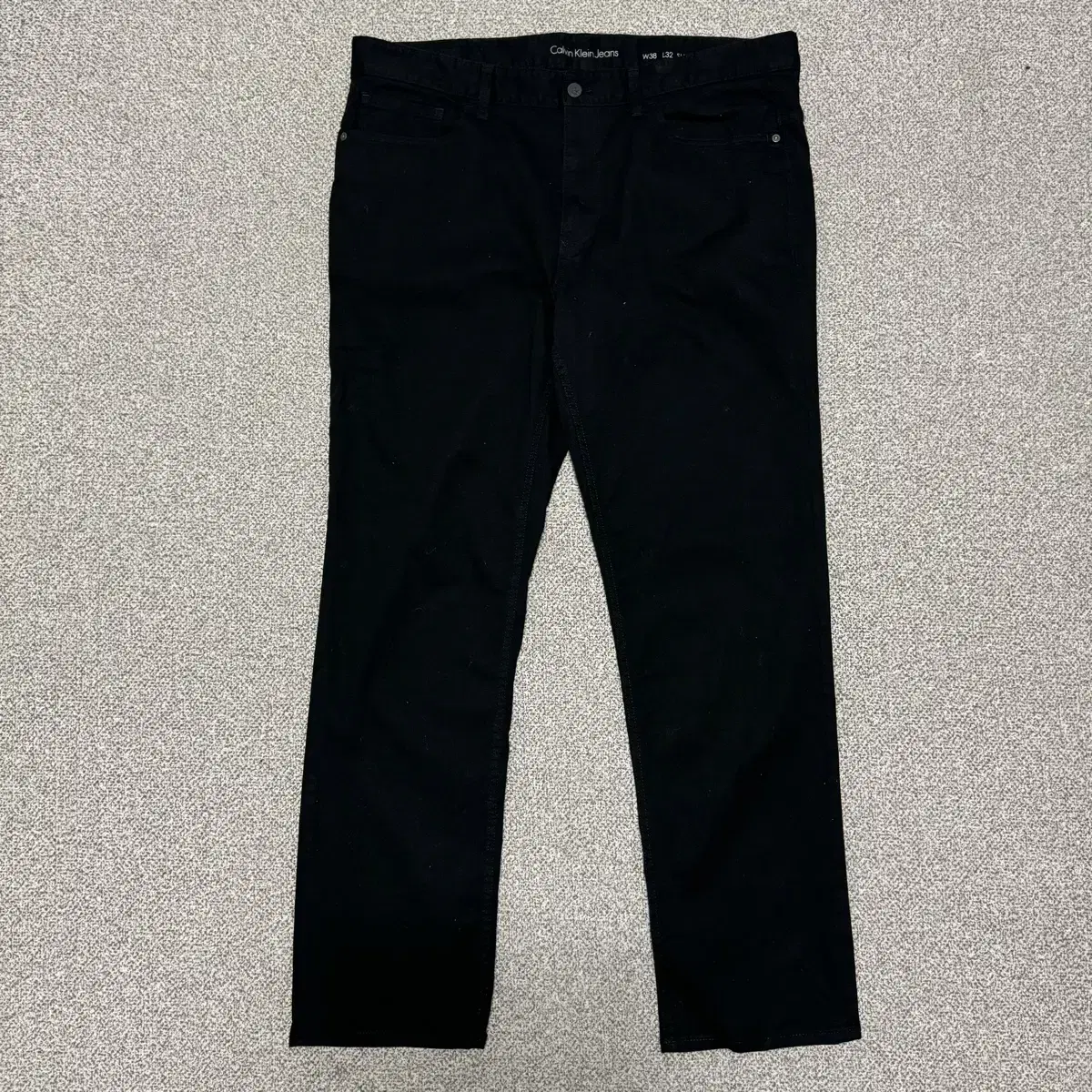 38 Calvin Klein Cotton Pants Black