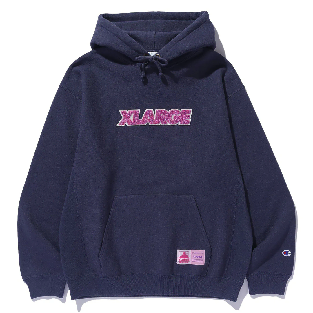 [해외] XLARGE 엑스라지 X 챔피온 리버스위브 풀오버 후드 24FW