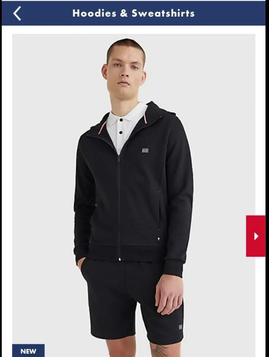 Tommy Hilfiger Hooded Zip-up Black (New)