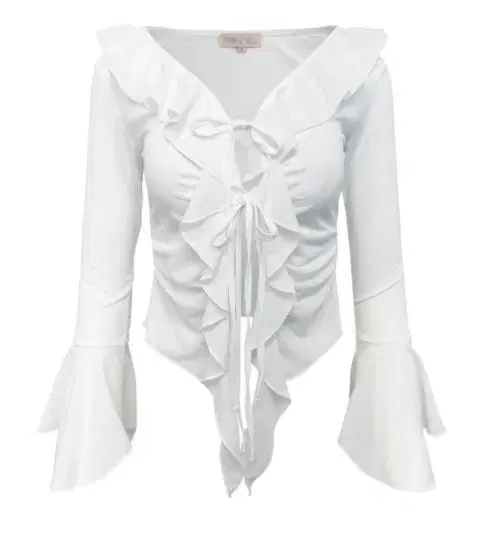 익스파이어드걸 Roselle Blouse IVORY