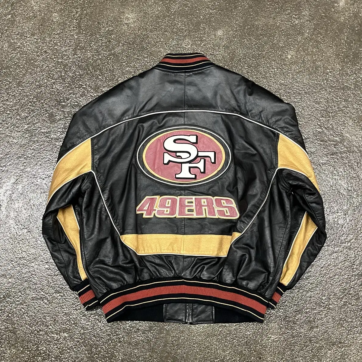 90s G-III SF49ers 가죽 바시티 (105-110)